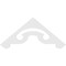 Ekena Millwork Pitch Northwest Architectural Grade PVC Gable Pediment, 60"W x 25"H x 1"P (10/12) GPP060X025X100NOR - alternate 5